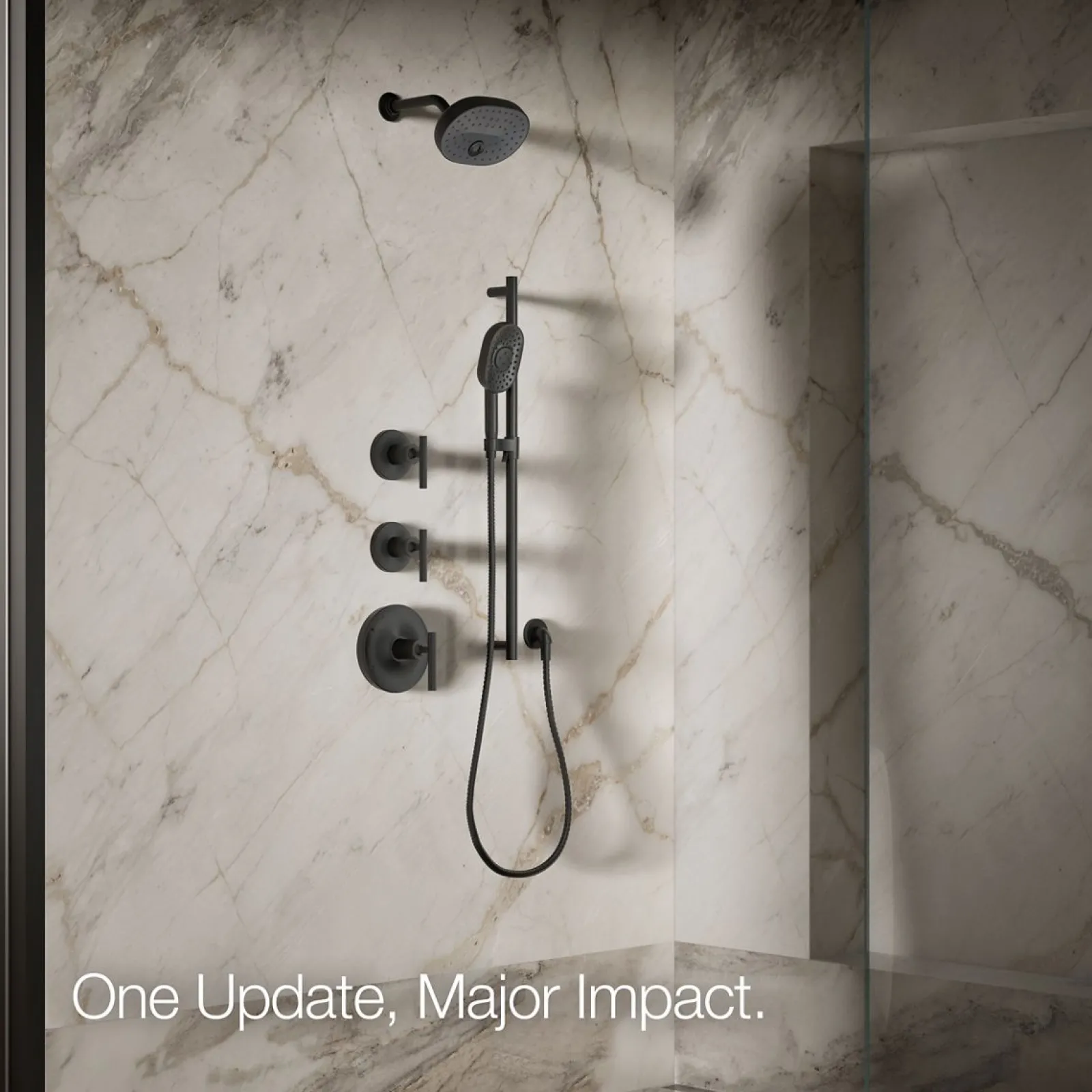 Three-function showerhead, 1.75 gpm^Kohler Online