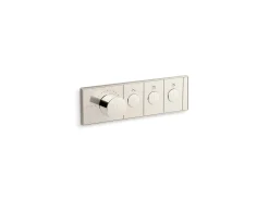 Three-outlet recessed mechanical thermostatic valve control^Kohler Online
