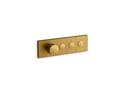 Three-outlet recessed mechanical thermostatic valve control^Kohler Online