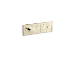 Three-outlet recessed mechanical thermostatic valve control^Kohler Online