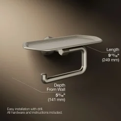 Toilet paper holder with tray^Kohler Discount