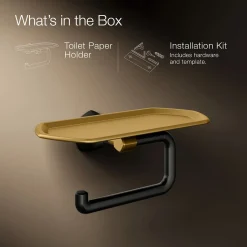 Toilet paper holder with tray^Kohler Discount