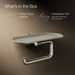 Toilet paper holder with tray^Kohler Discount