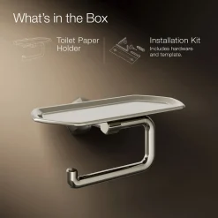 Toilet paper holder with tray^Kohler Discount