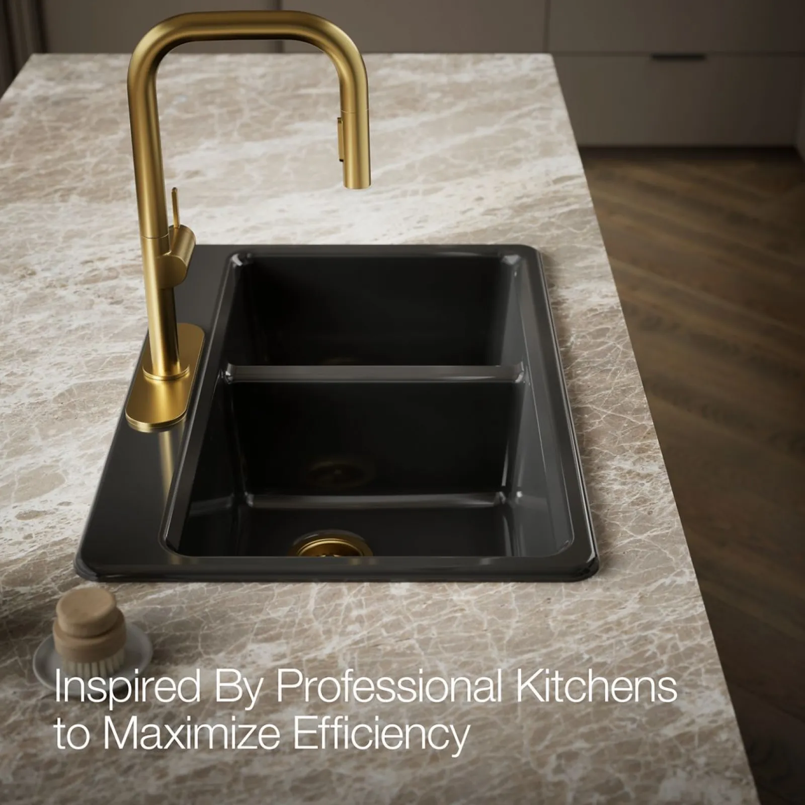 33" top-mount double-bowl kitchen sink^Kohler Outlet