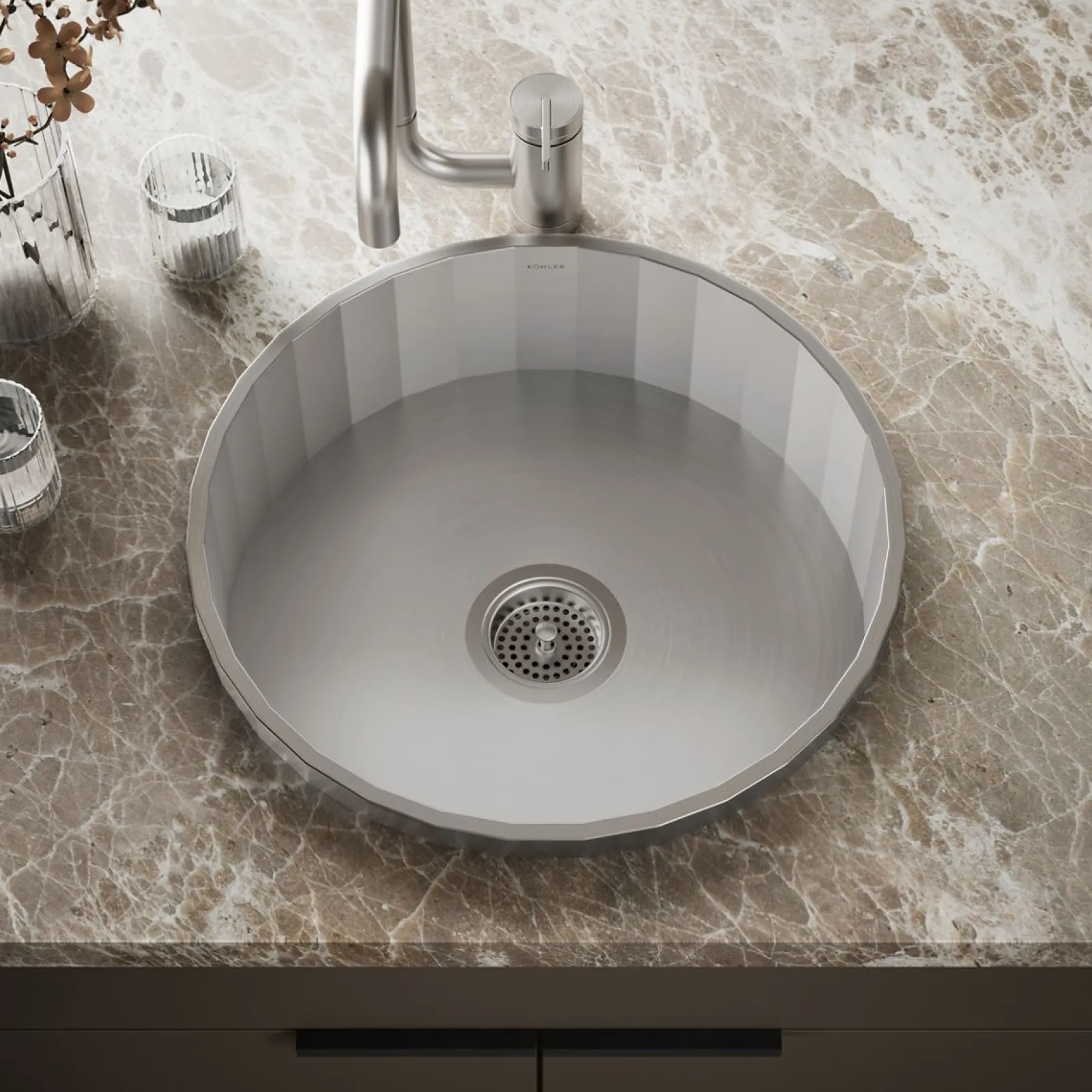 18-3/4" top-mount single-bowl bar sink^Kohler