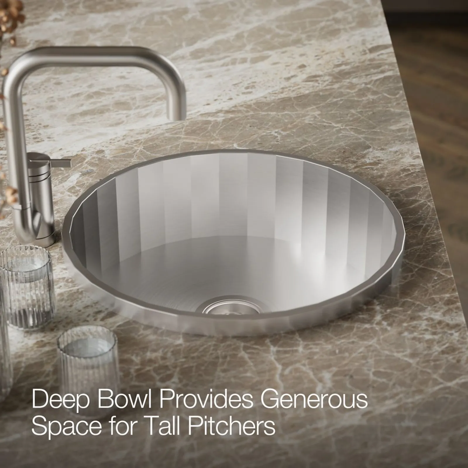18-3/4" top-mount single-bowl bar sink^Kohler