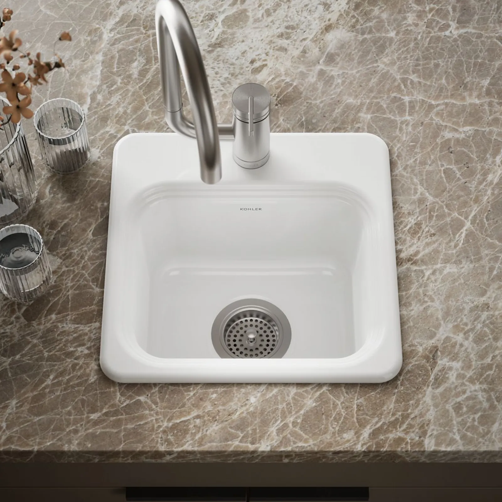 15" top-mount single-bowl bar sink^Kohler Sale