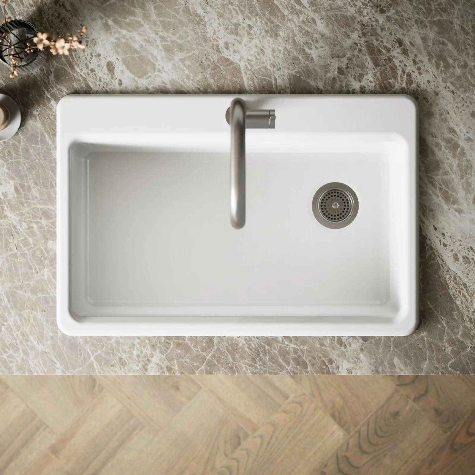 33" top-mount single-bowl kitchen sink^Kohler New