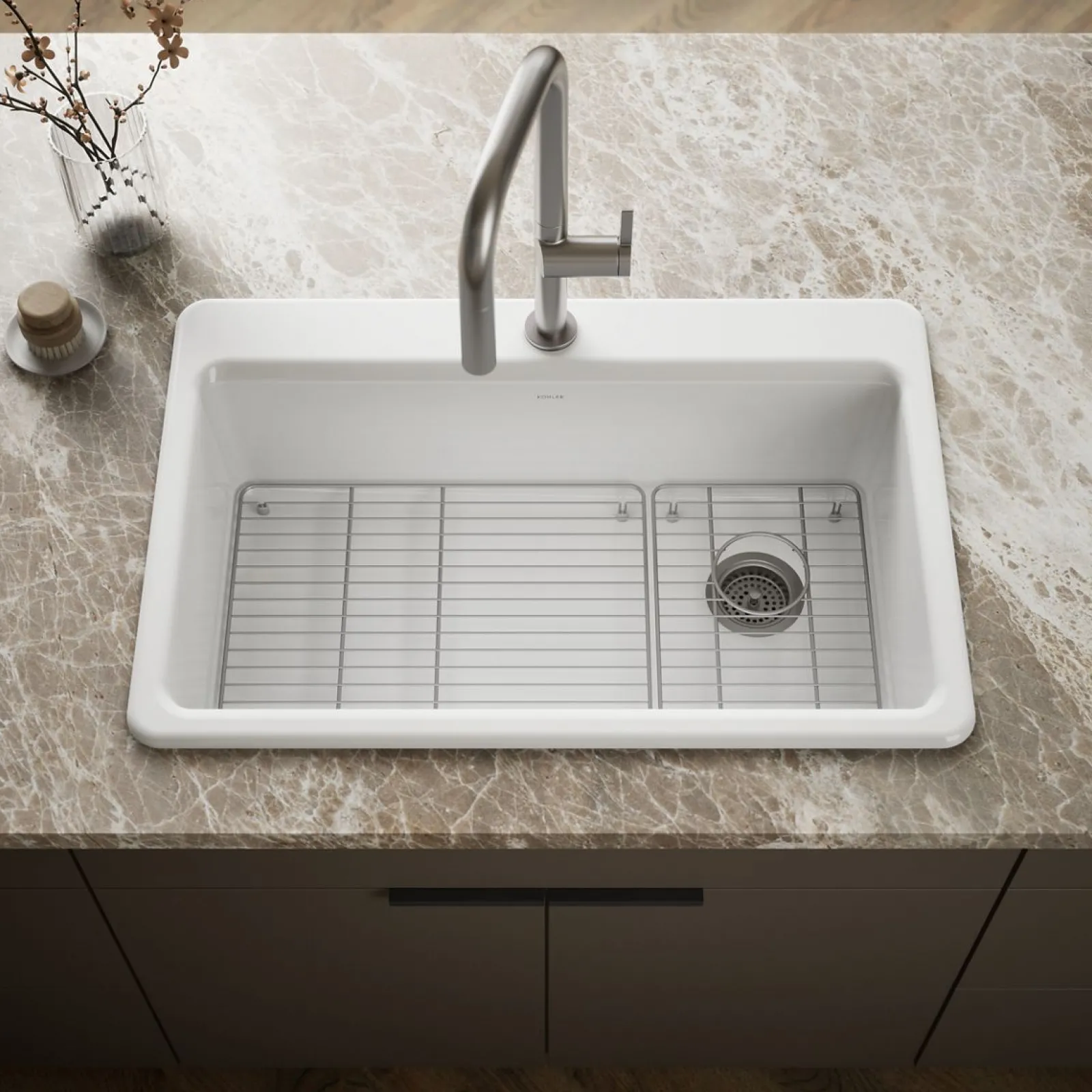 33" top-mount single-bowl kitchen sink^Kohler New