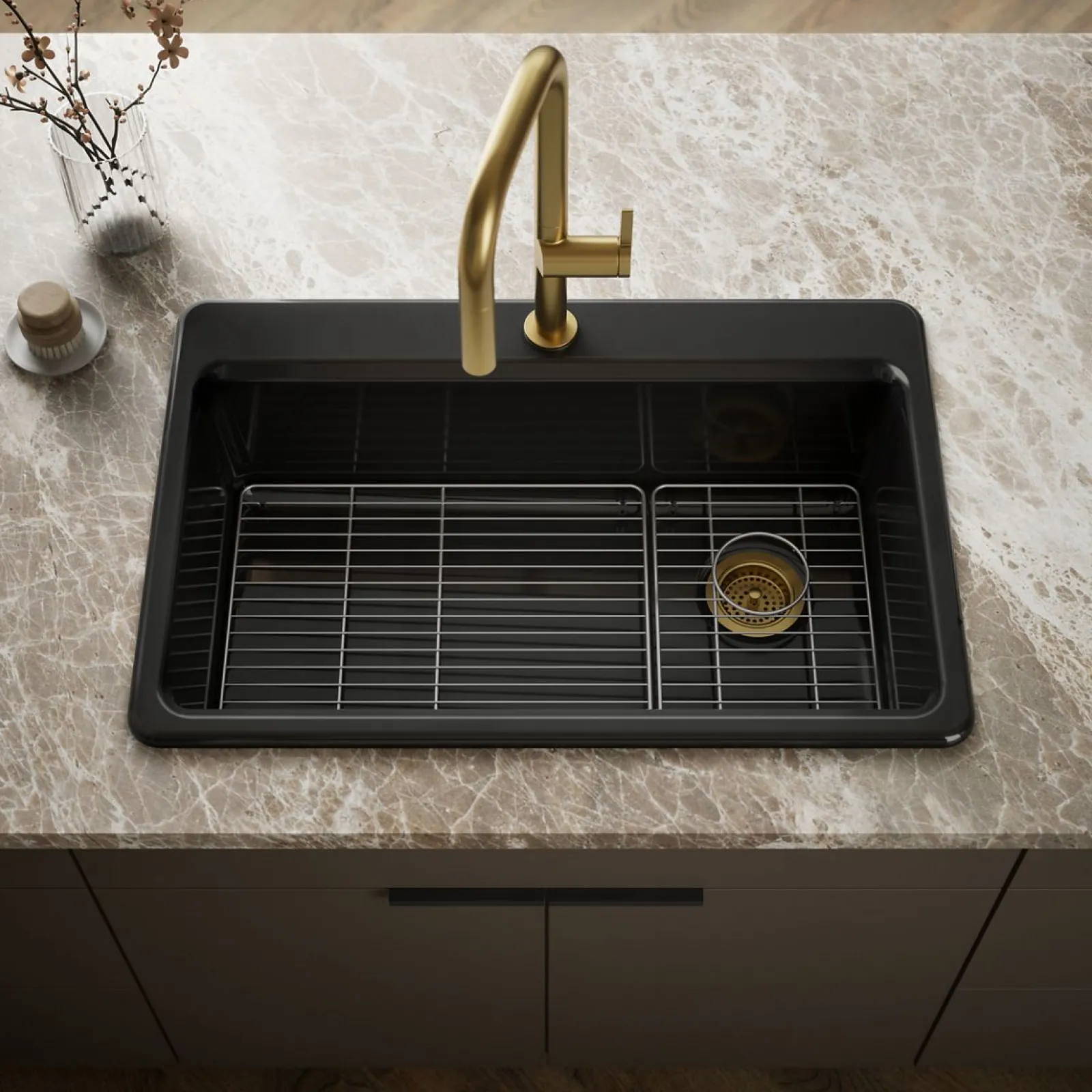 33" top-mount single-bowl kitchen sink^Kohler New