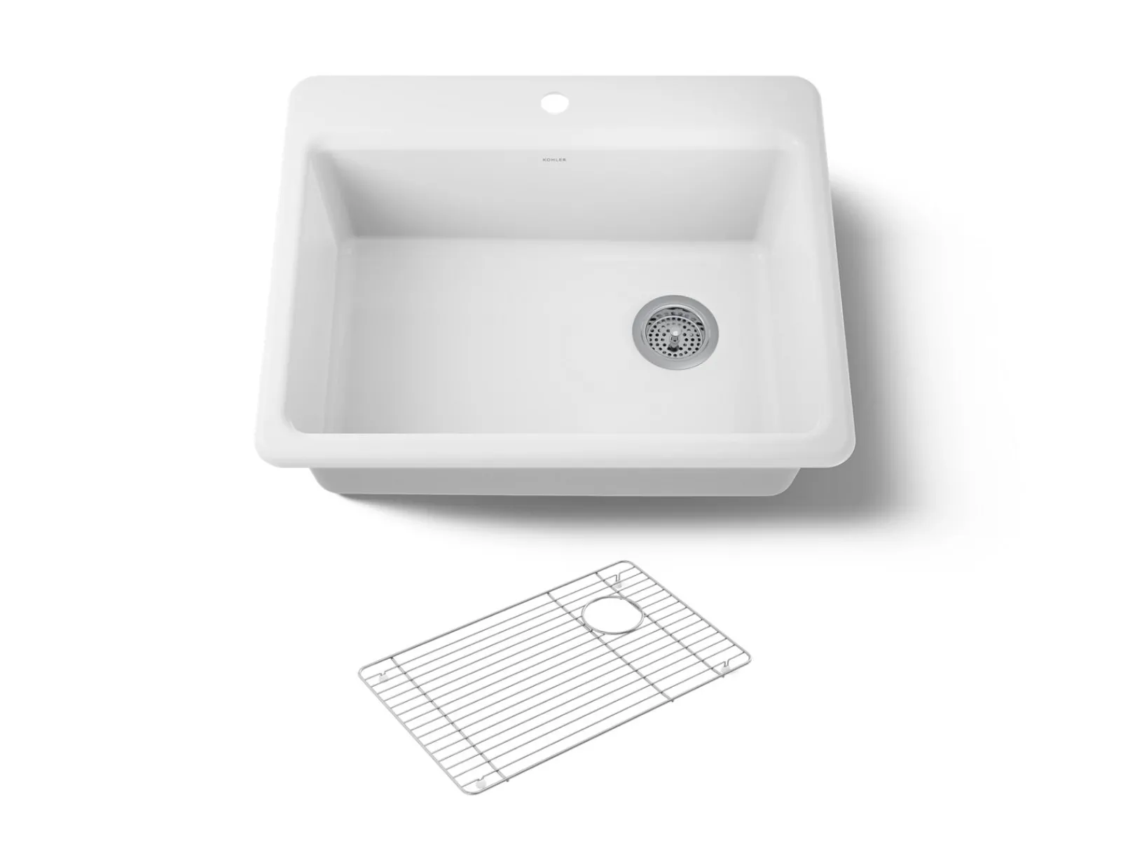 27" top-mount single-bowl kitchen sink^Kohler Outlet