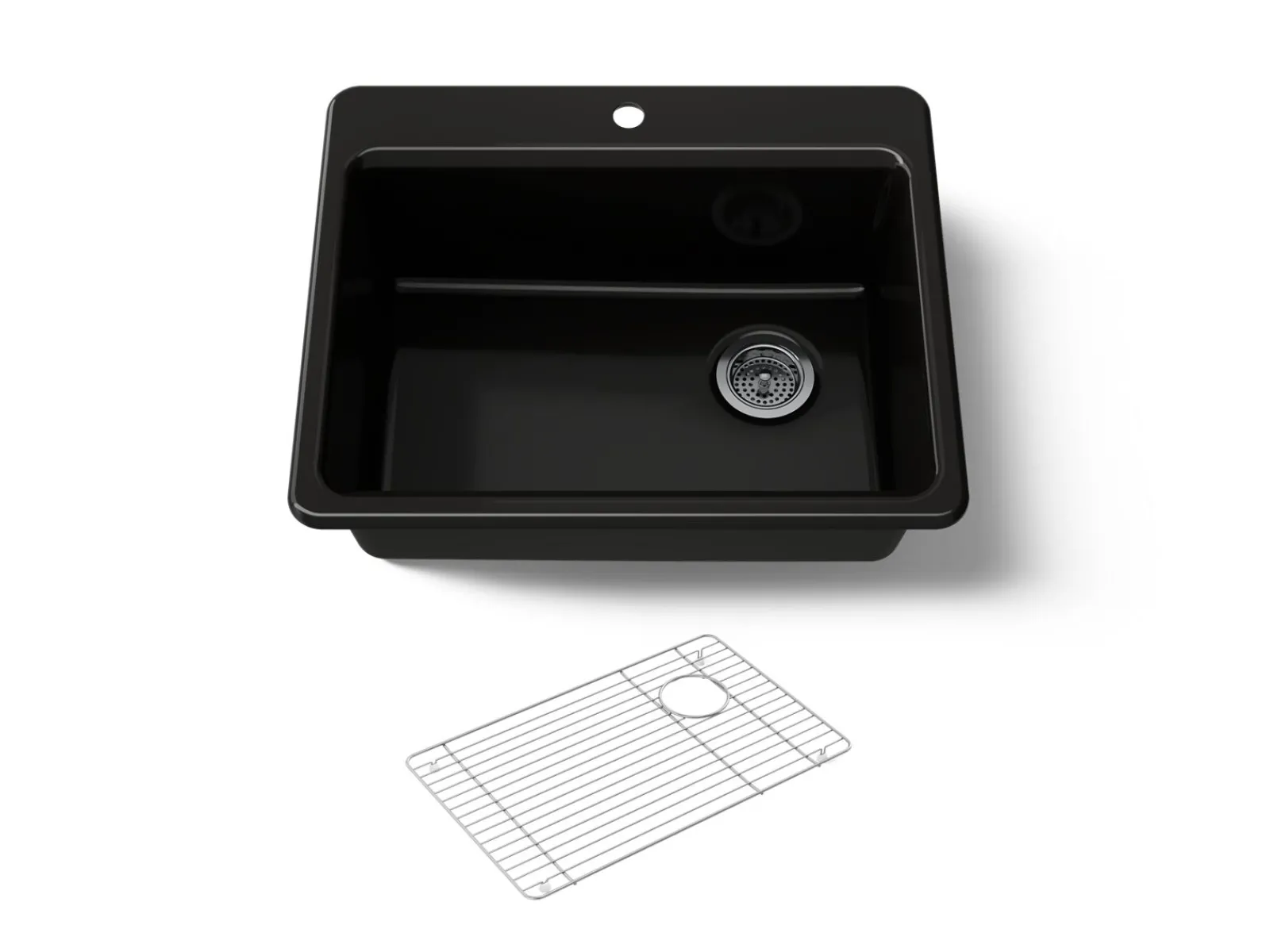 27" top-mount single-bowl kitchen sink^Kohler Outlet