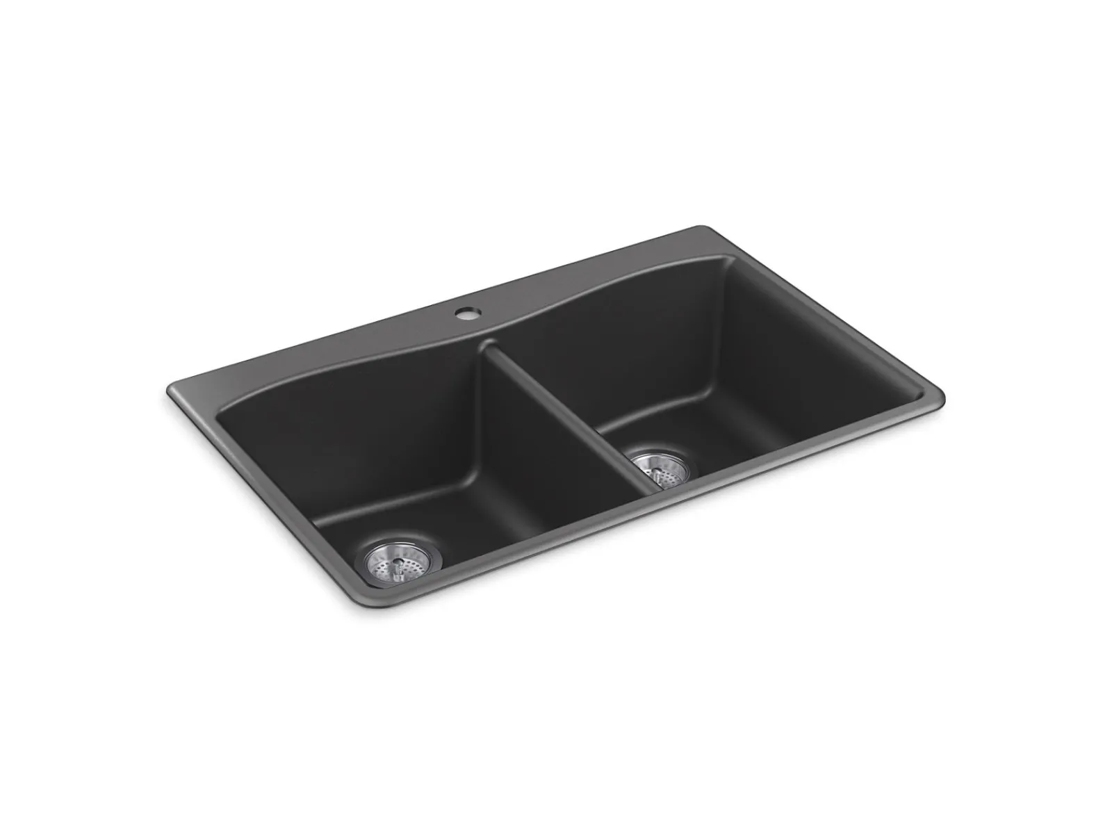 33" top-/undermount double-bowl kitchen sink^Kohler Discount