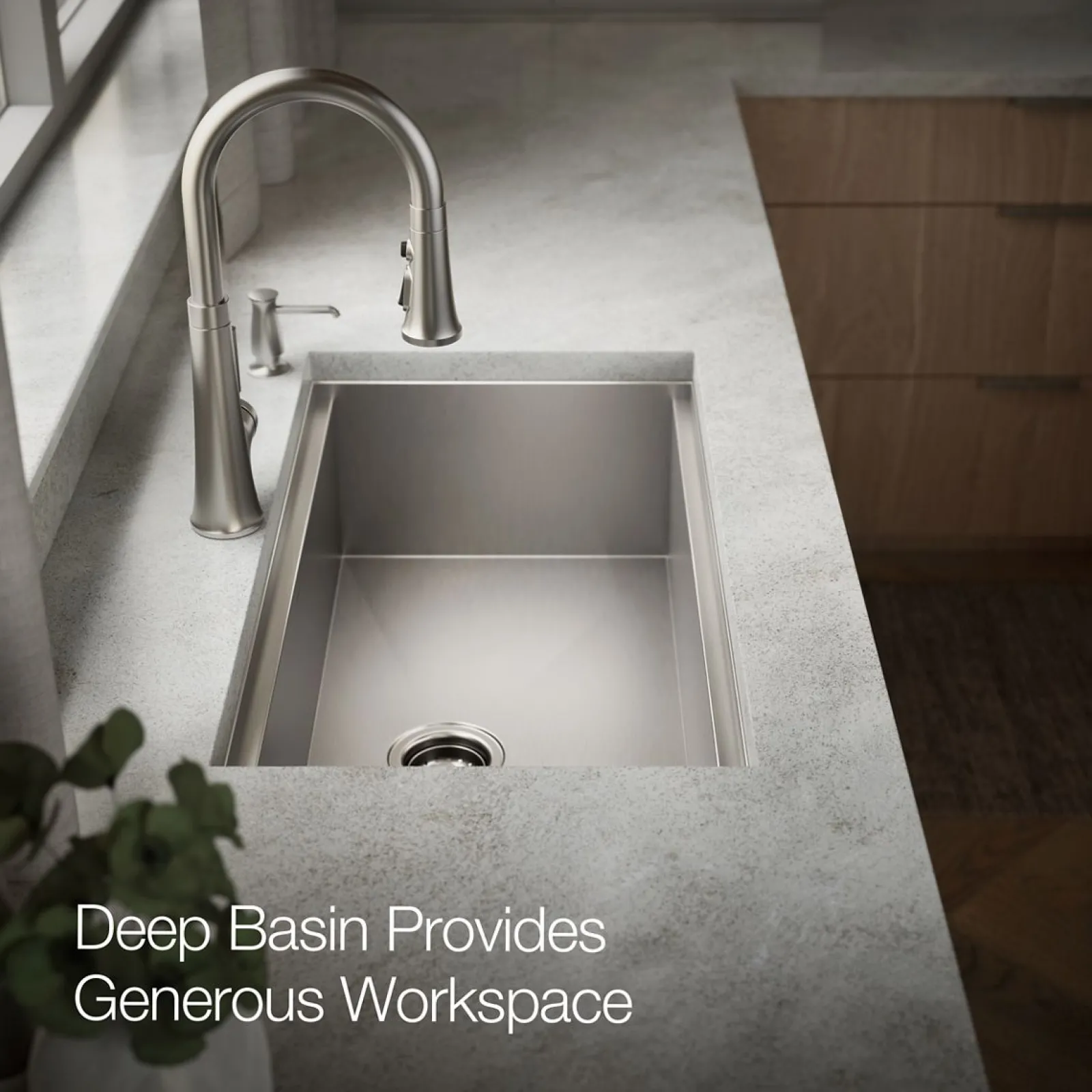 33" top-/undermount single-bowl kitchen sink^Kohler New