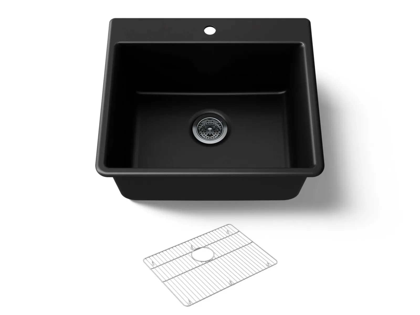 25" top-/undermount single-bowl kitchen sink^Kohler