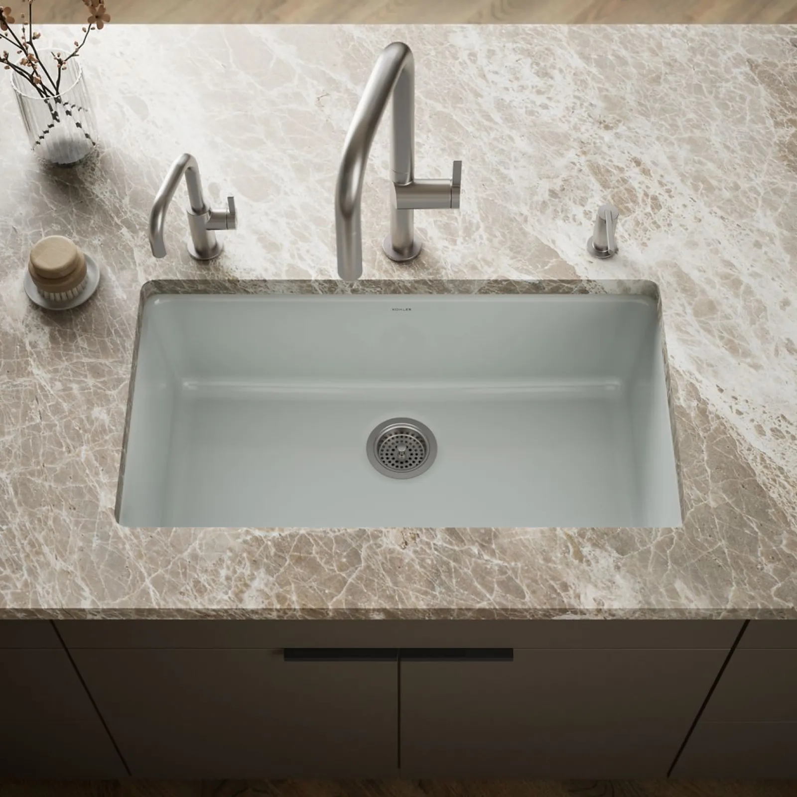 33" top-/undermount single-bowl kitchen sink^Kohler Best