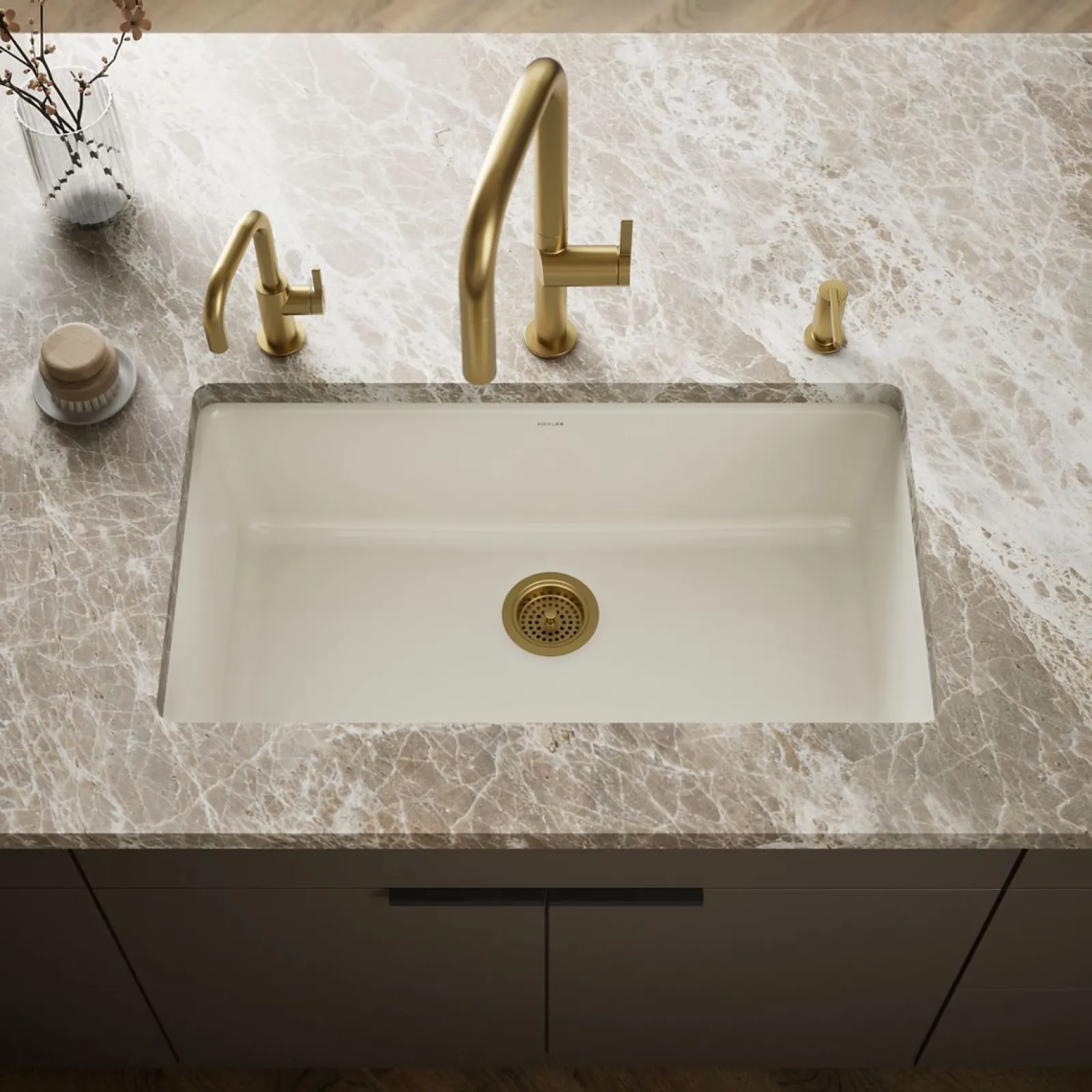 33" top-/undermount single-bowl kitchen sink^Kohler Best