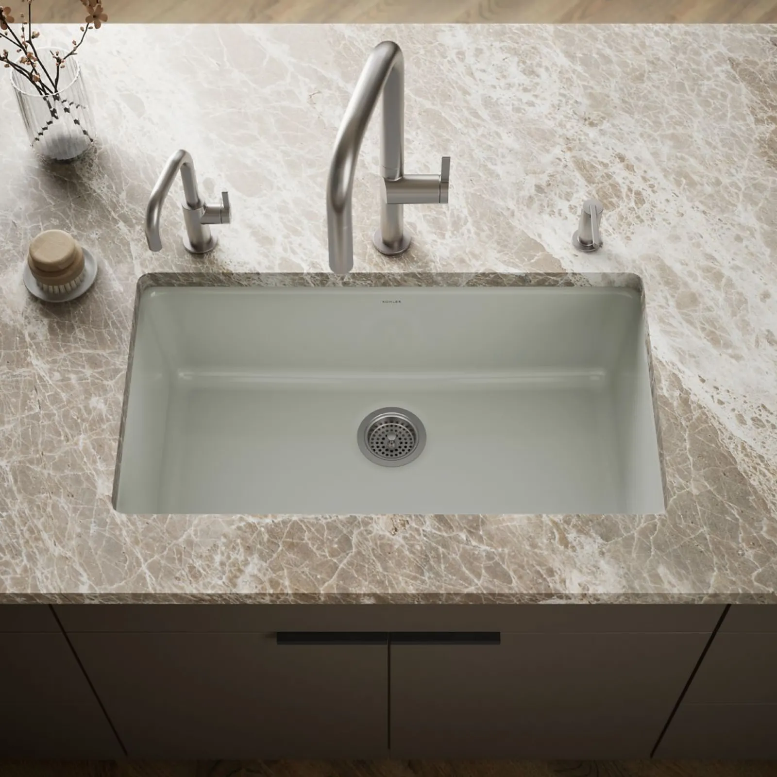 33" top-/undermount single-bowl kitchen sink^Kohler Best