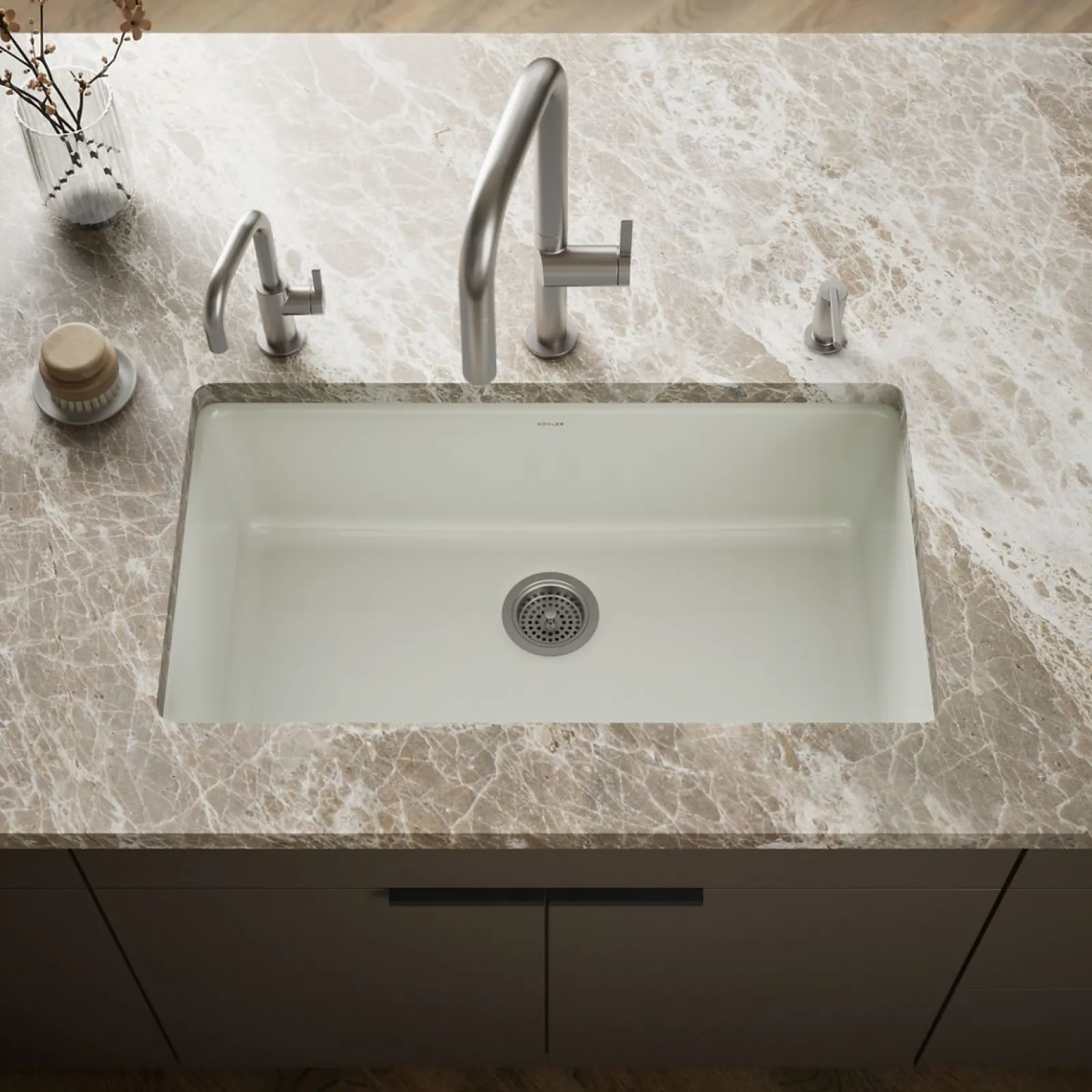 33" top-/undermount single-bowl kitchen sink^Kohler Best