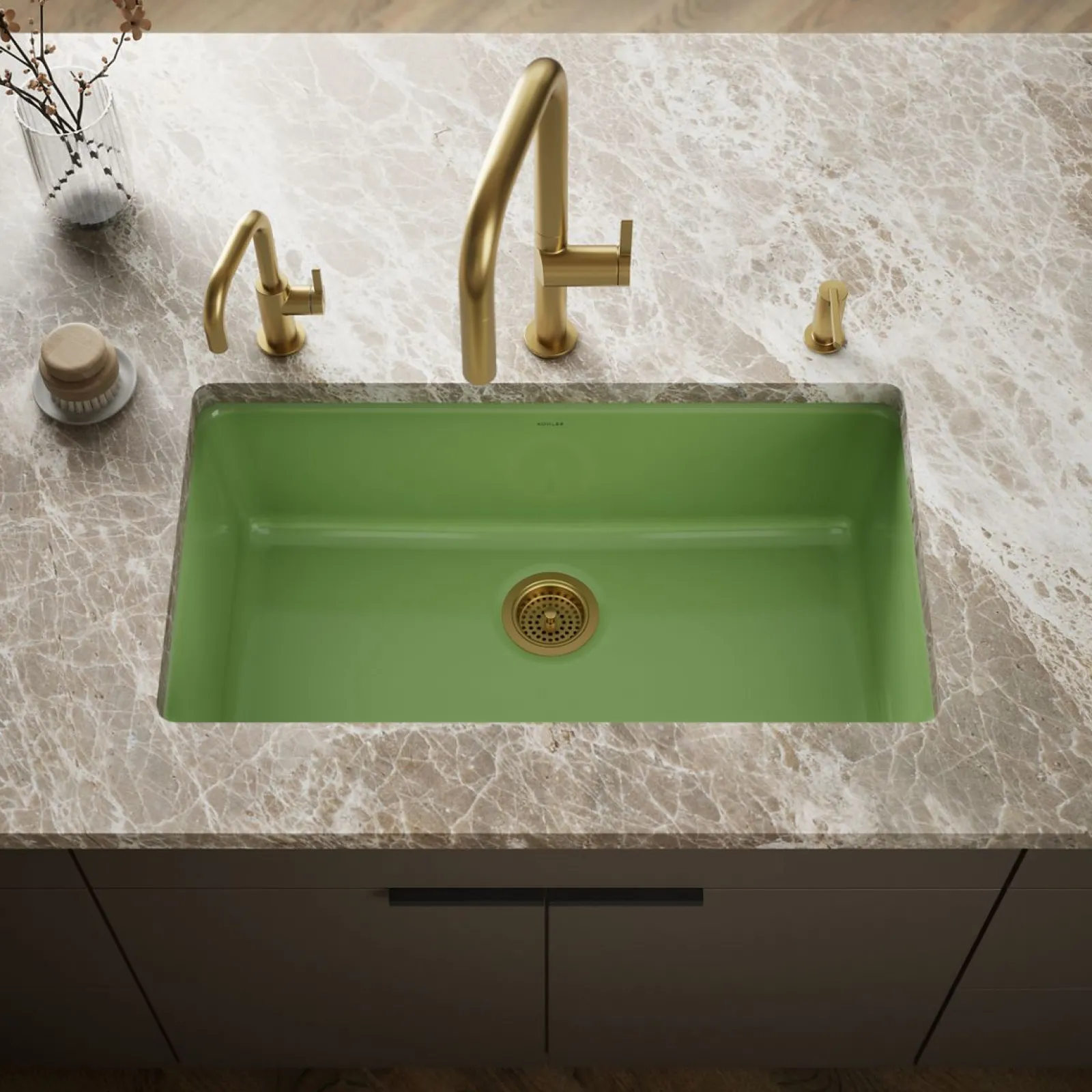 33" top-/undermount single-bowl kitchen sink^Kohler Best
