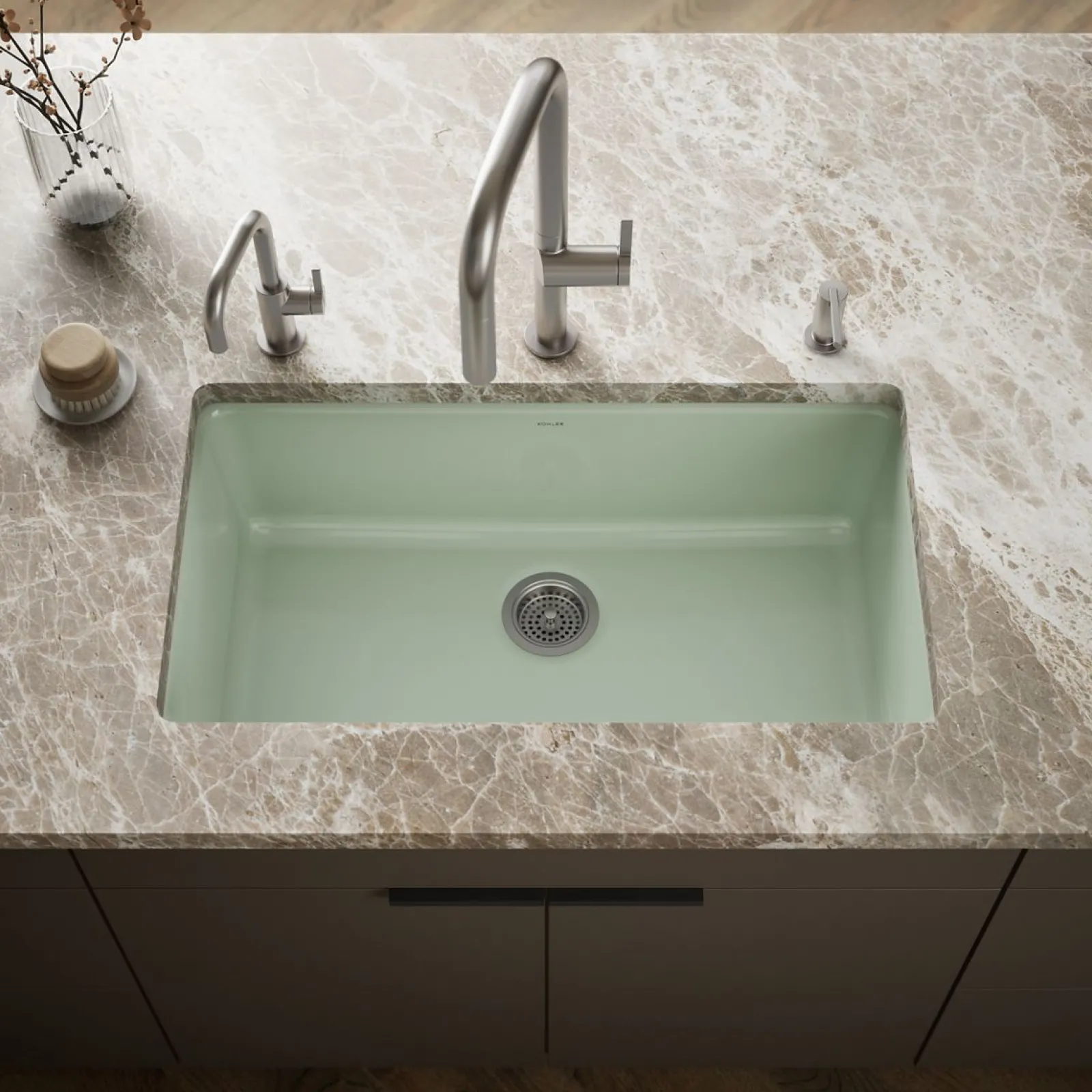 33" top-/undermount single-bowl kitchen sink^Kohler Best
