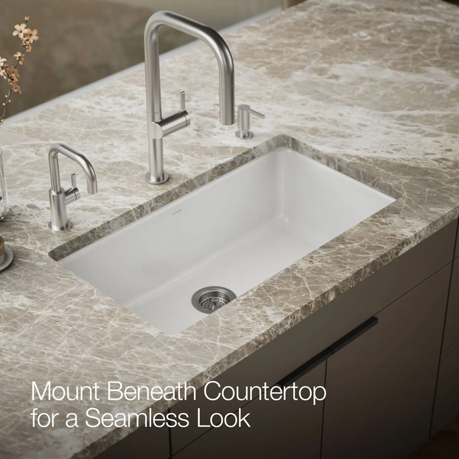 33" top-/undermount single-bowl kitchen sink^Kohler Best
