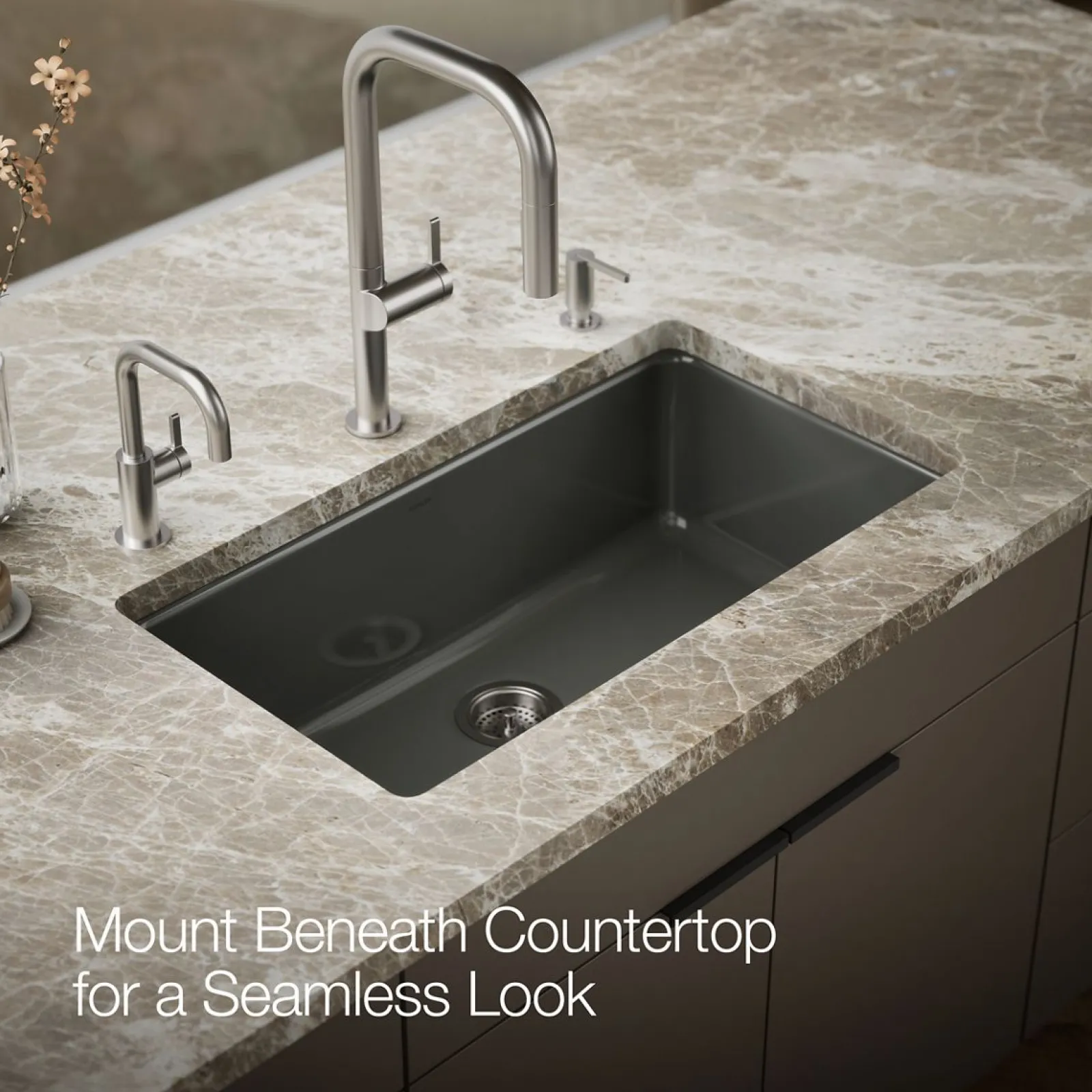 33" top-/undermount single-bowl kitchen sink^Kohler Best