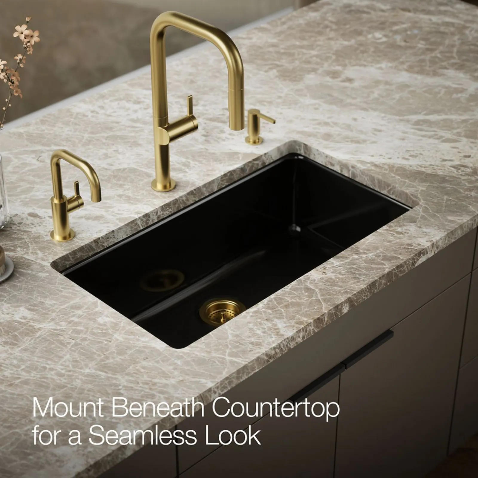 33" top-/undermount single-bowl kitchen sink^Kohler Best