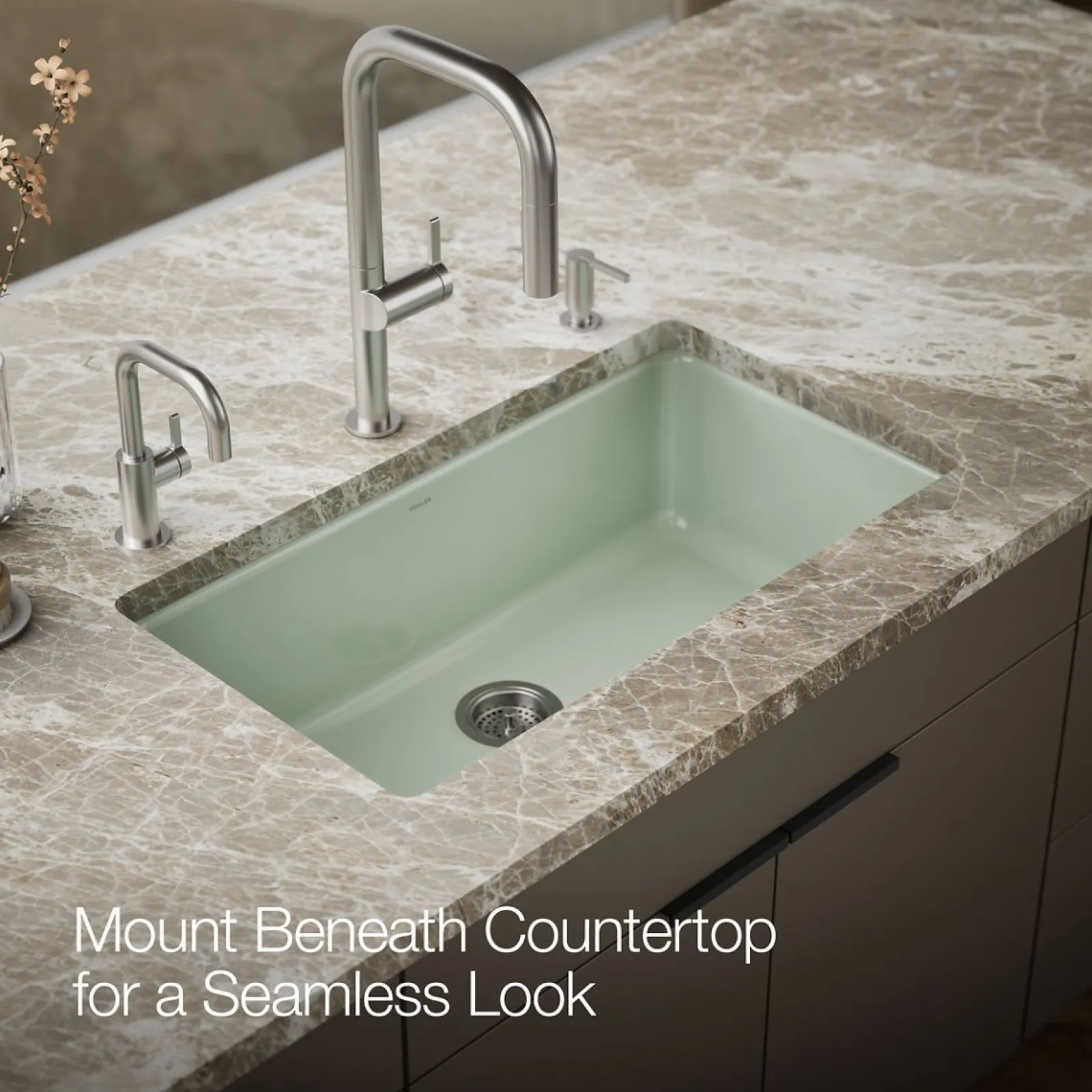 33" top-/undermount single-bowl kitchen sink^Kohler Best
