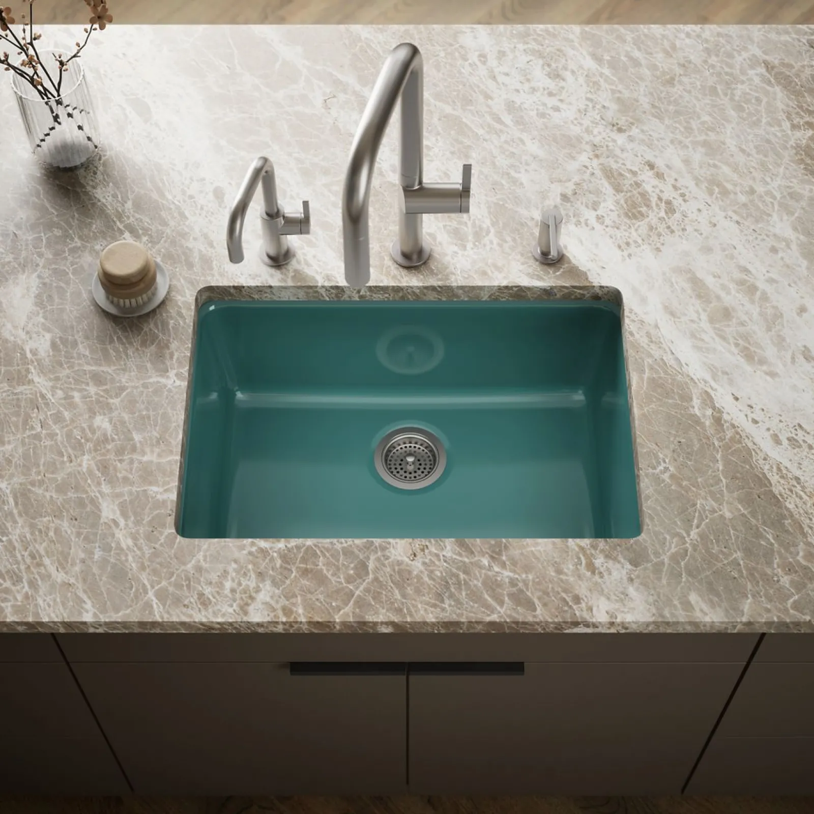 27" top-/undermount single-bowl kitchen sink^Kohler New