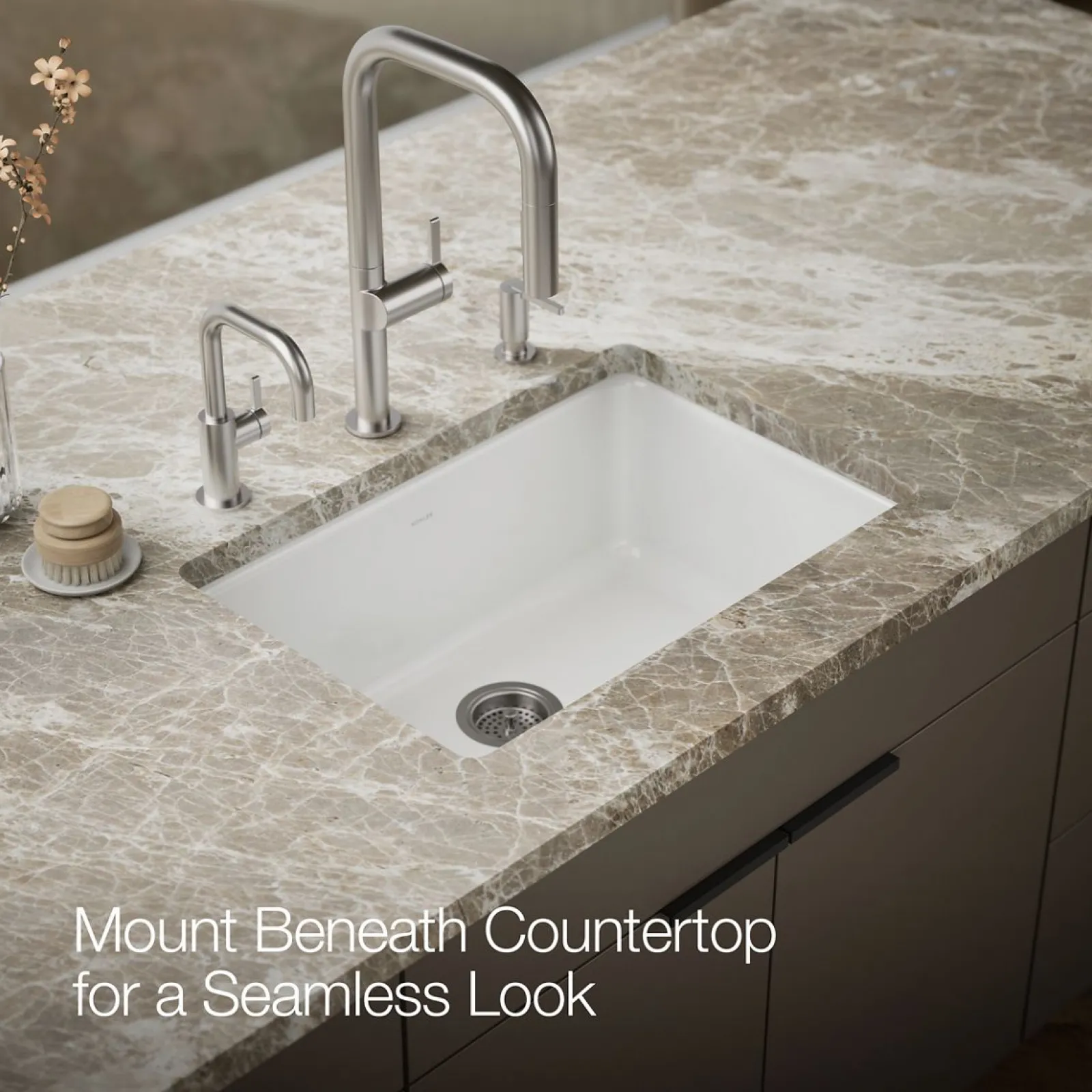 27" top-/undermount single-bowl kitchen sink^Kohler New