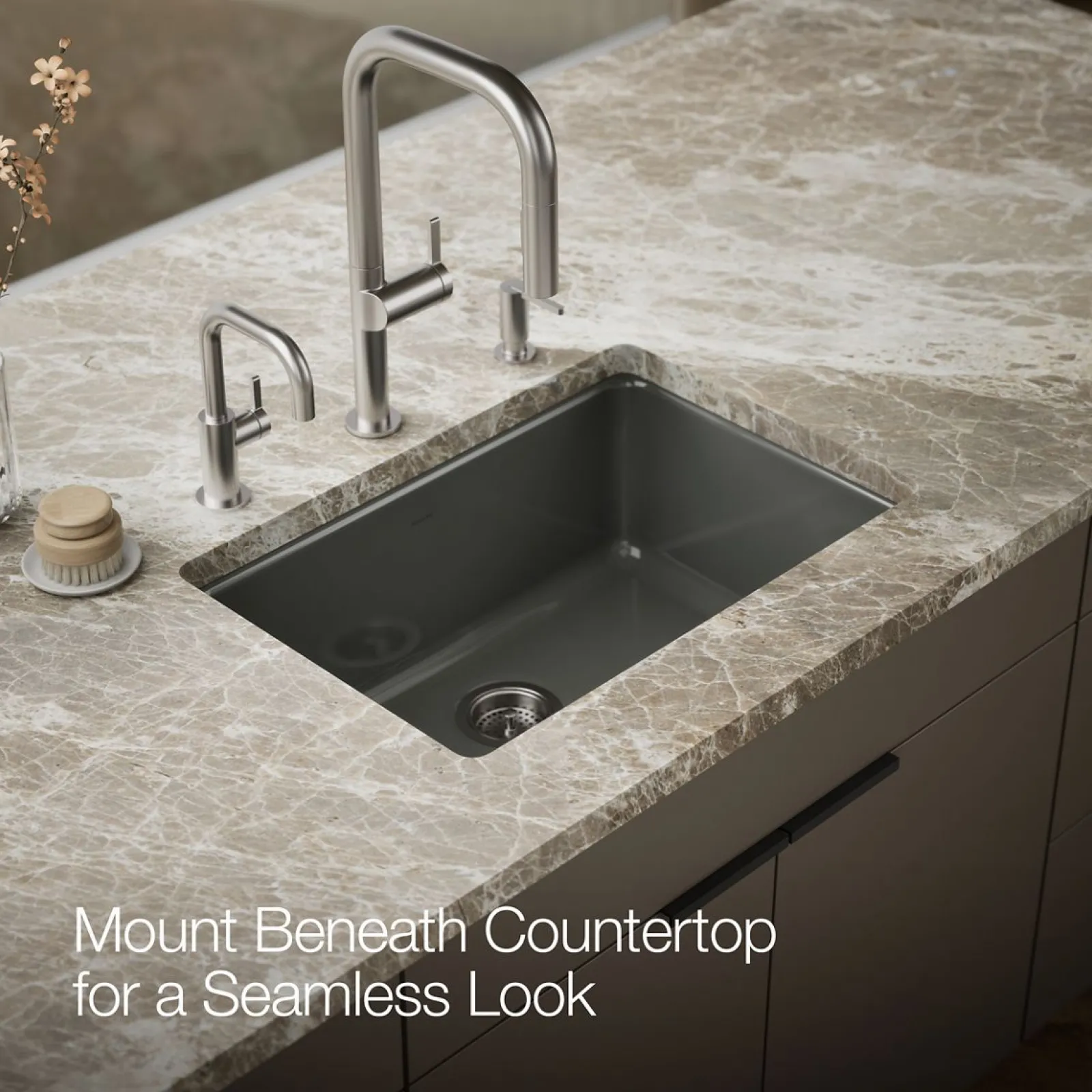 27" top-/undermount single-bowl kitchen sink^Kohler New