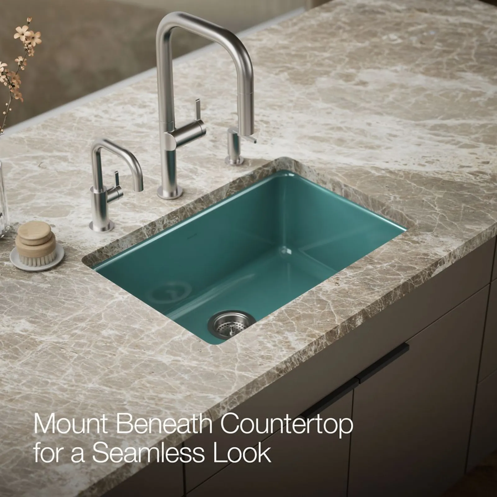 27" top-/undermount single-bowl kitchen sink^Kohler New