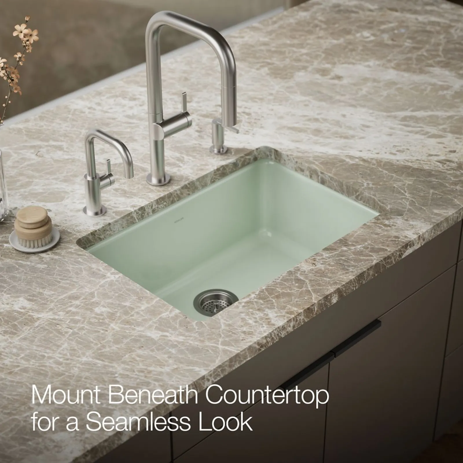 27" top-/undermount single-bowl kitchen sink^Kohler New