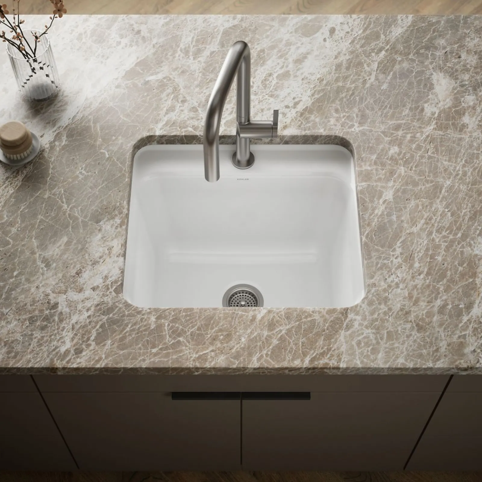 25" top-/undermount single-bowl utility sink^Kohler