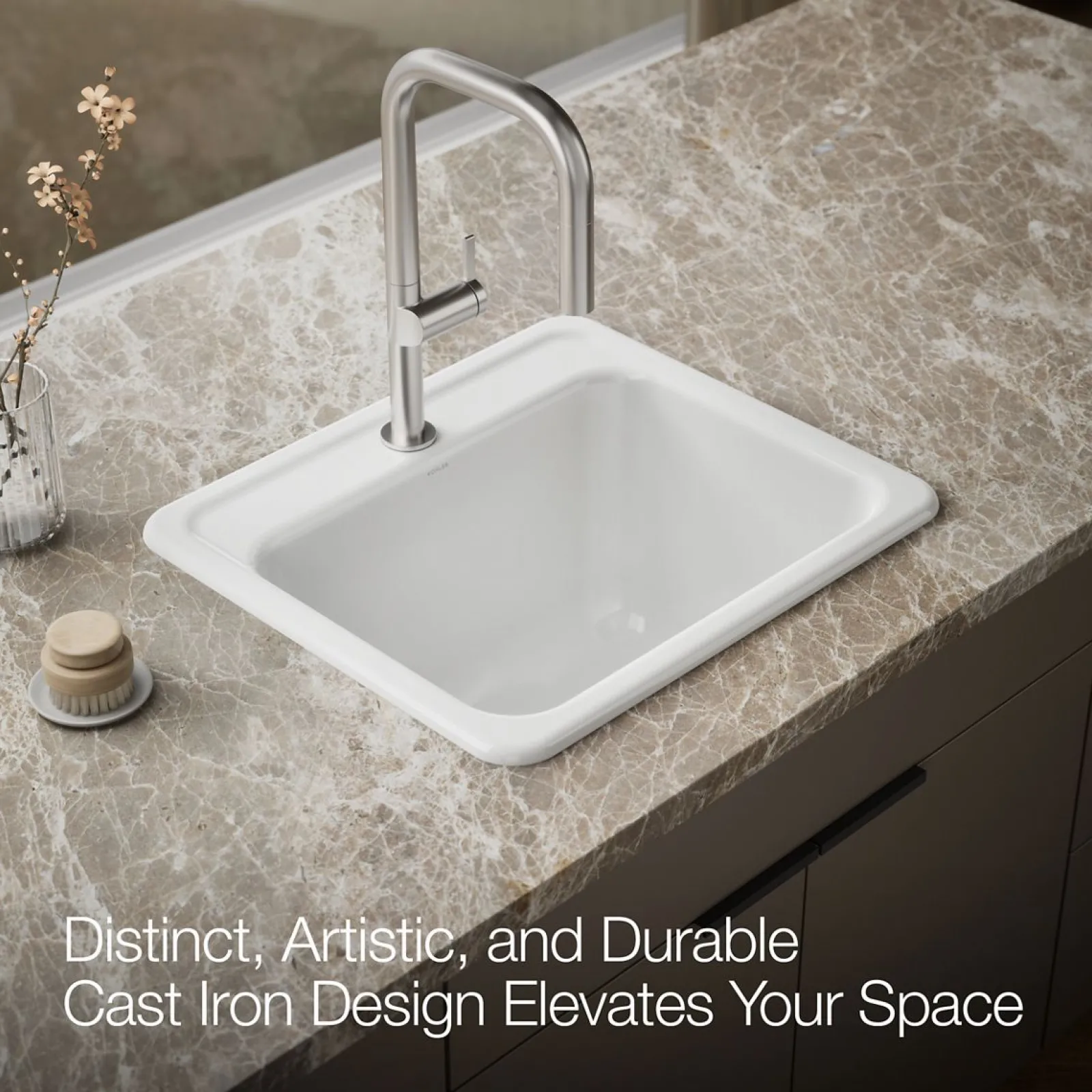 25" top-/undermount single-bowl utility sink^Kohler