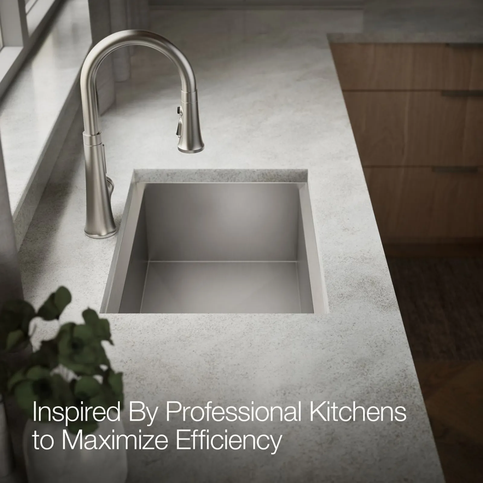 27" top-/undermount single-bowl workstation kitchen sink^Kohler New