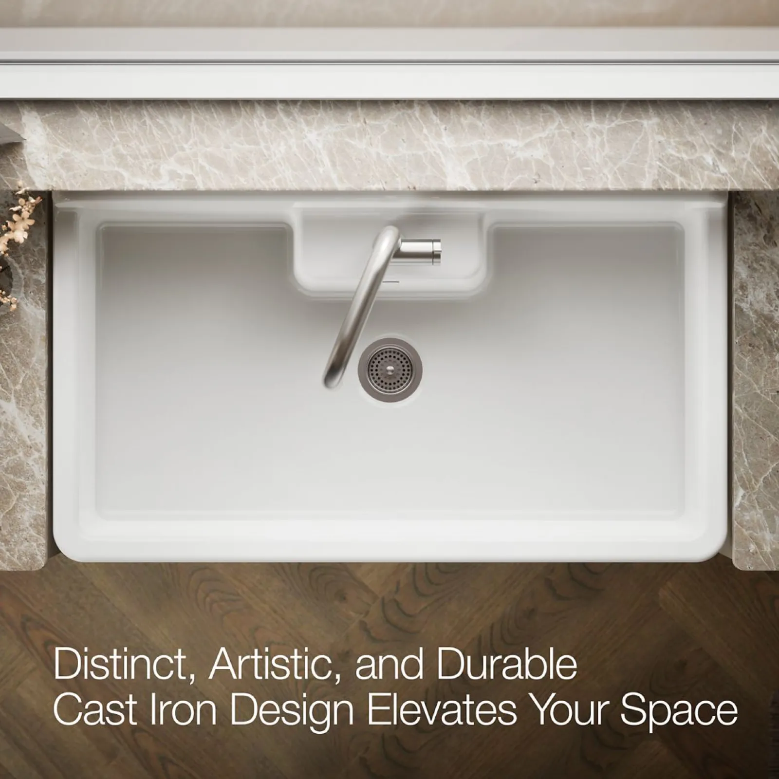 45" top-/wall-mount single-bowl workstation farmhouse kitchen sink^Kohler Online