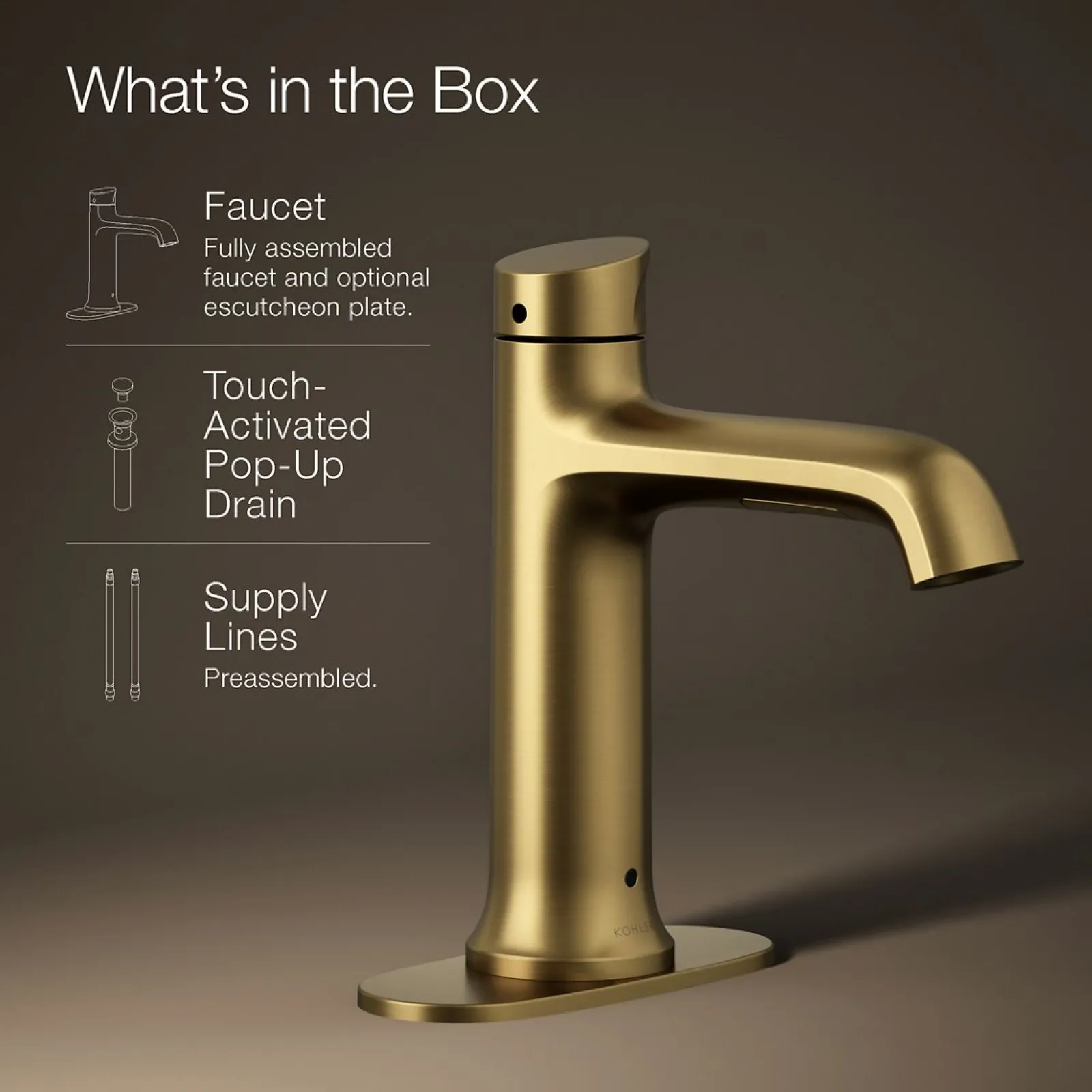 Touchless bathroom sink faucet, 1.2 gpm^Kohler Clearance