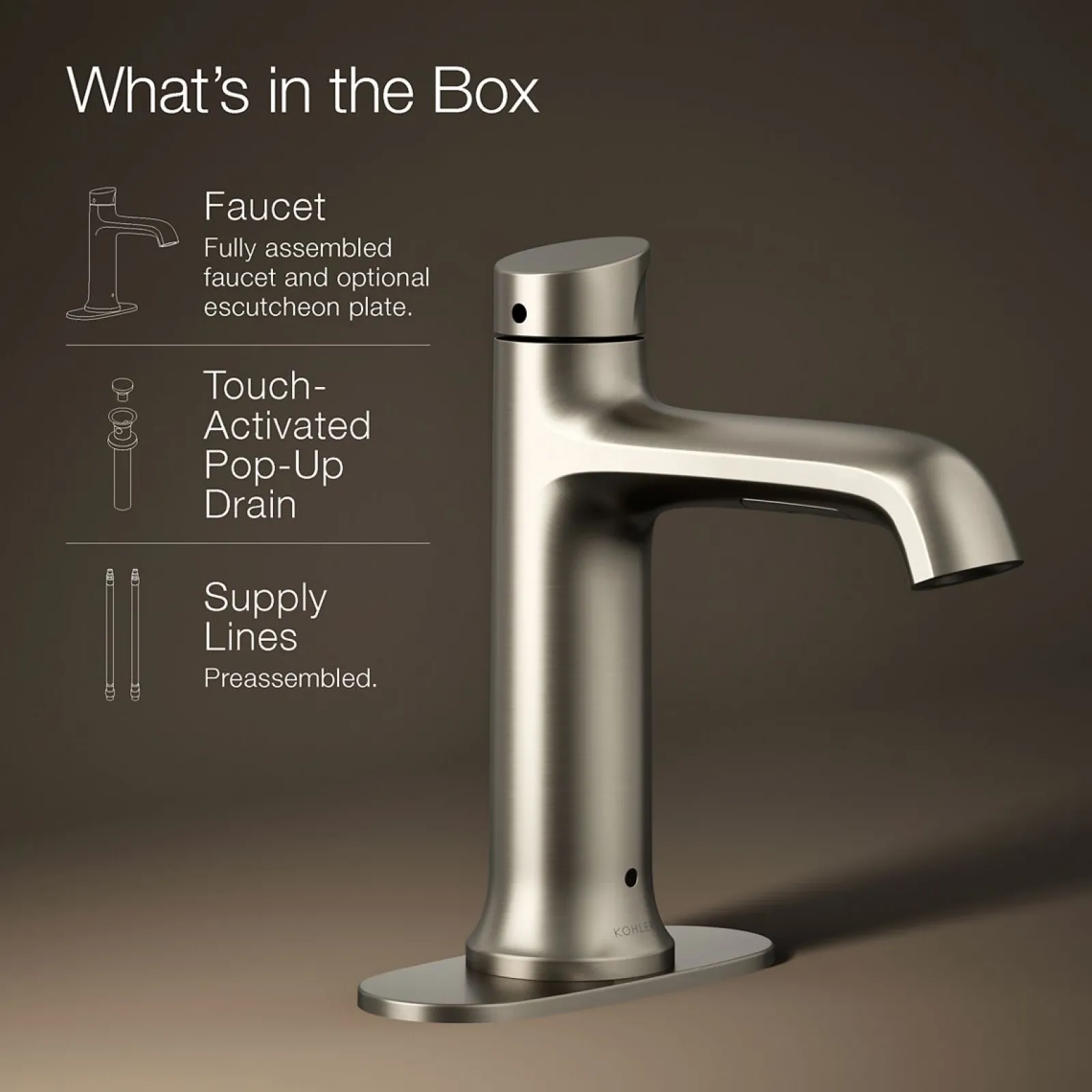 Touchless bathroom sink faucet, 1.2 gpm^Kohler Clearance