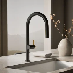 Touchless pull-down kitchen sink faucet with two-function sprayhead^Kohler New