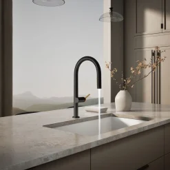 Touchless pull-down kitchen sink faucet with two-function sprayhead^Kohler New