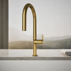 Touchless pull-down kitchen sink faucet with two-function sprayhead^Kohler New