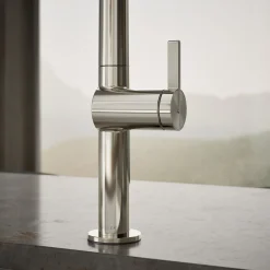 Touchless pull-down kitchen sink faucet with two-function sprayhead^Kohler New