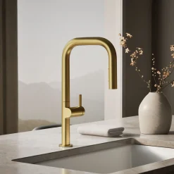Touchless pull-down kitchen sink faucet with two-function sprayhead^Kohler Online