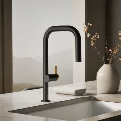 Touchless pull-down kitchen sink faucet with two-function sprayhead^Kohler Online