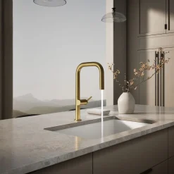 Touchless pull-down kitchen sink faucet with two-function sprayhead^Kohler Online
