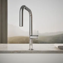 Touchless pull-down kitchen sink faucet with two-function sprayhead^Kohler Online
