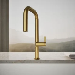 Touchless pull-down kitchen sink faucet with two-function sprayhead^Kohler Online